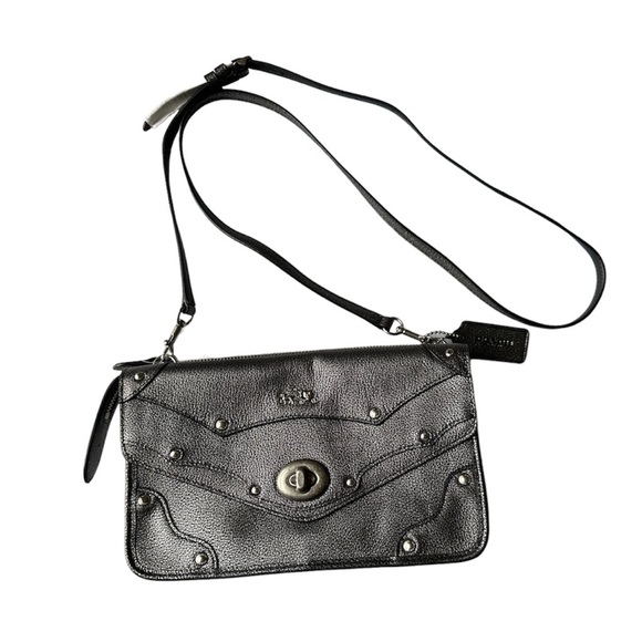 Coach | Bags | Coach Rhyder Gunmetal Crossbody Nwt | Poshmark